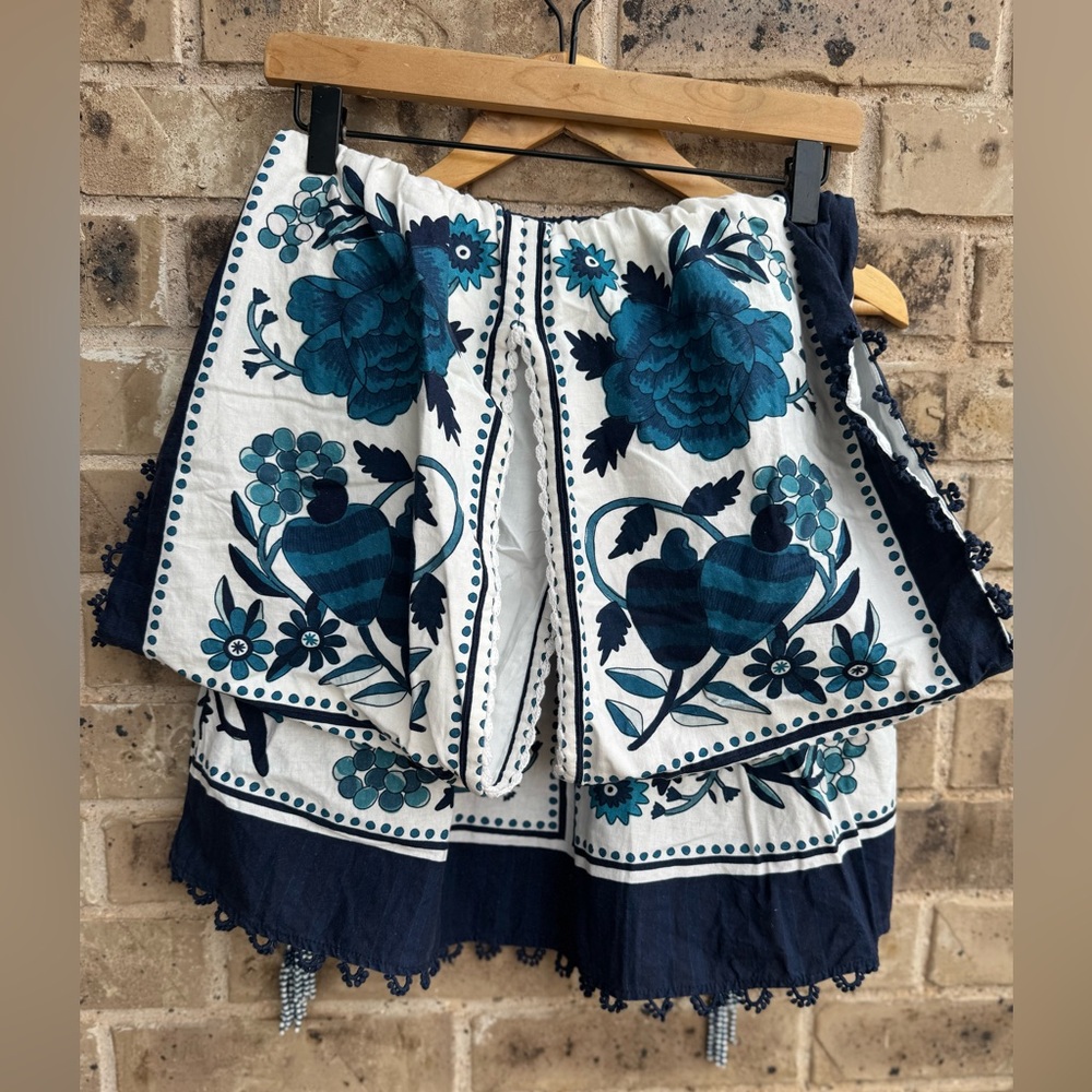 FARM Rio Blue and Navy Floral Mini Dress - Picture 11 of 13